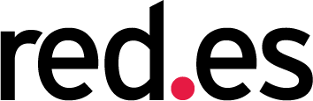 Logotipo de red.es, entidad pública que promueve la transformación digital y el desarrollo de internet en España.