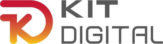Logotipo de Kit Digital, un programa que impulsa la transformación digital de las pequeñas y medianas empresas en España, destacando su enfoque en la innovación tecnológica y el desarrollo empresarial.